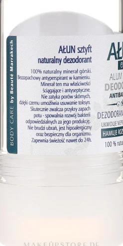 100% Natürlicher Deostick Antitranspirant Alaunstein