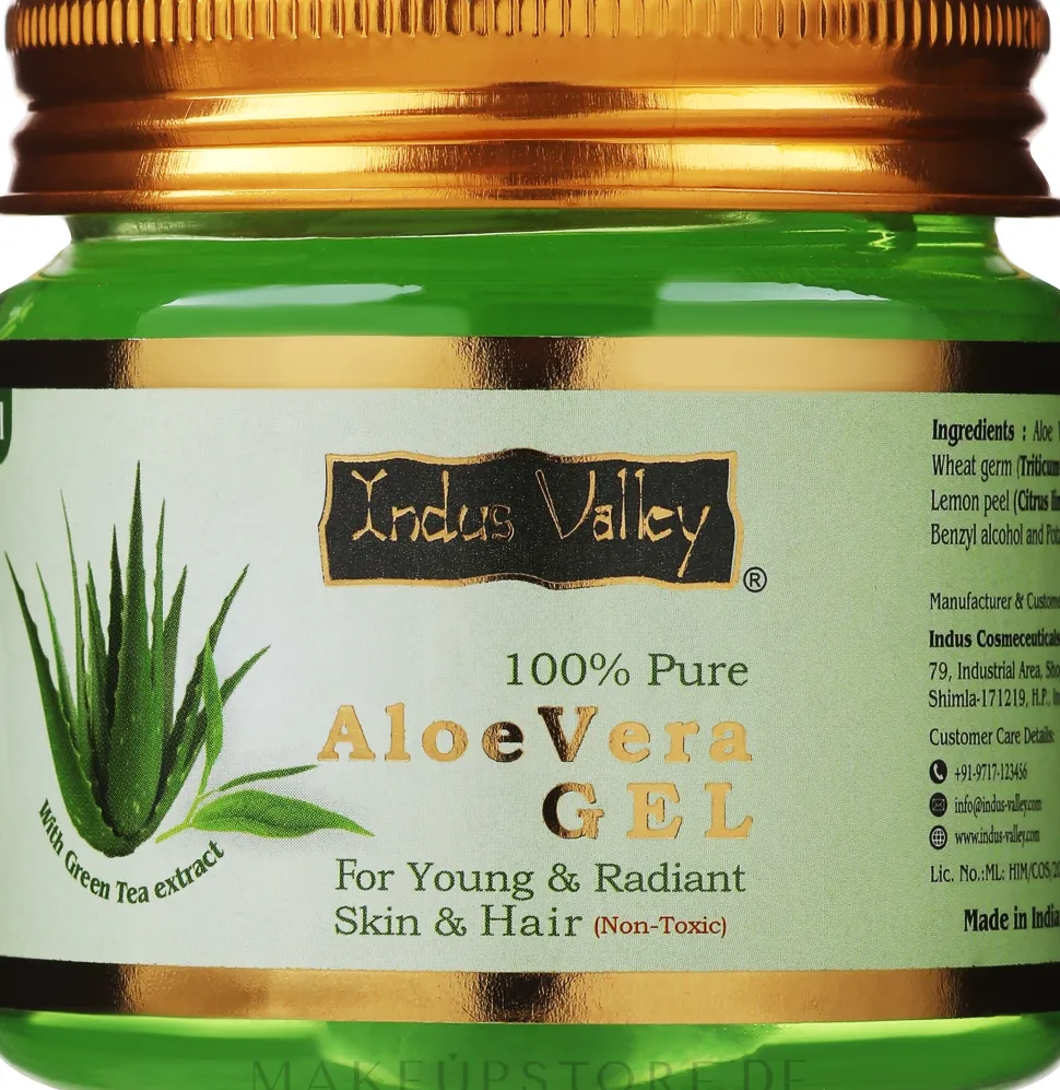 100% reines Aloe Vera Gel für Haut und Haar