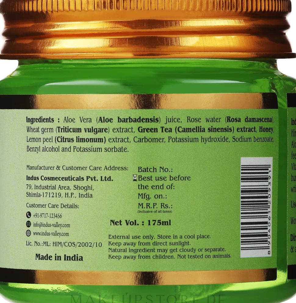 100% reines Aloe Vera Gel für Haut und Haar