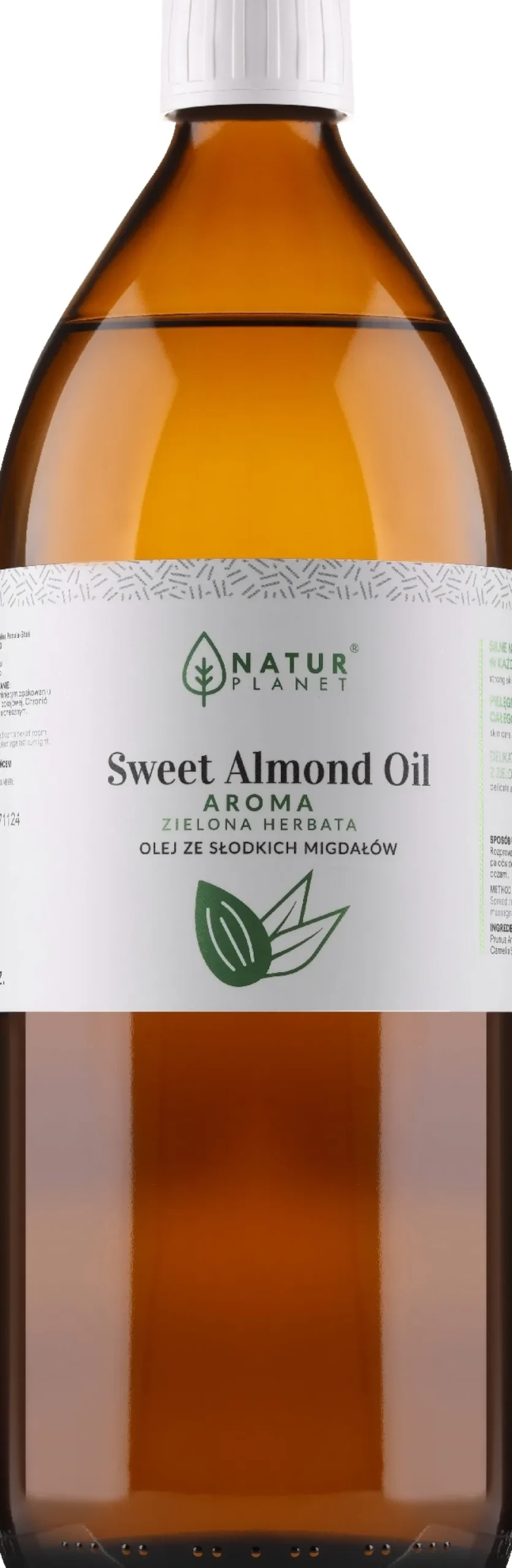 100% Süßes Mandelöl und grüner Tee