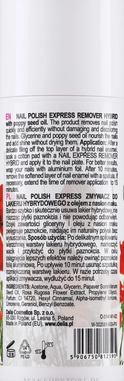 Acetonhaltiger Nagellackentferner