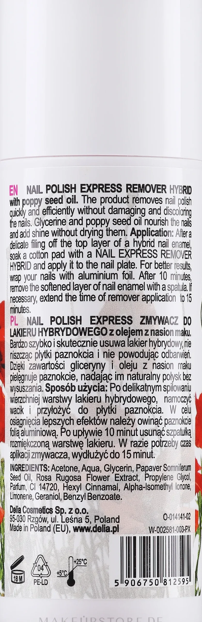 Acetonhaltiger Nagellackentferner