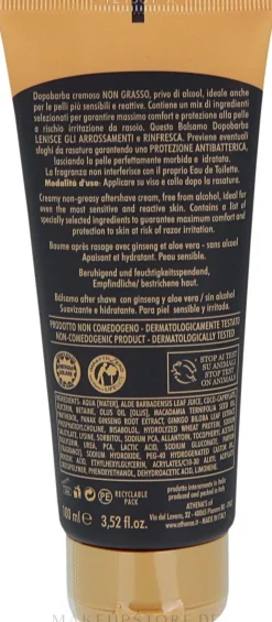 After Shave Balsam mit Ginseng- und Aloe-Extrakten