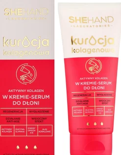 Aktives Kollagen für die Hände in glättender Creme-Serum