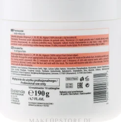 Alginat-Gesichtsmaske mit Vitaminen B3, B5, B6, C und E