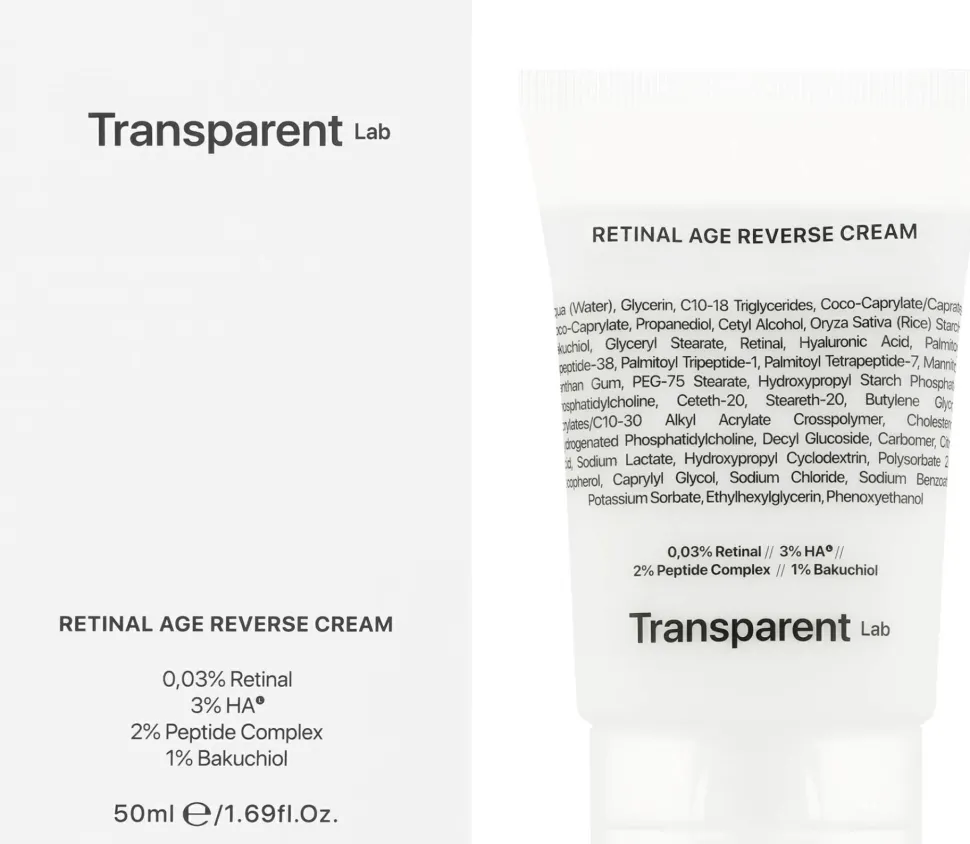 Anti-Aging Gesichtscreme mit Retinal und Bakuchiol