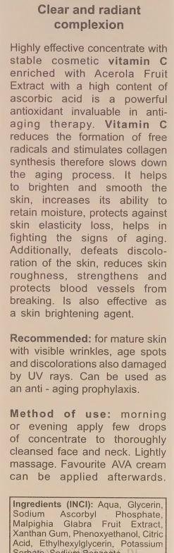 Anti-Aging Gesichtsserum mit Vitamin C und Acerola