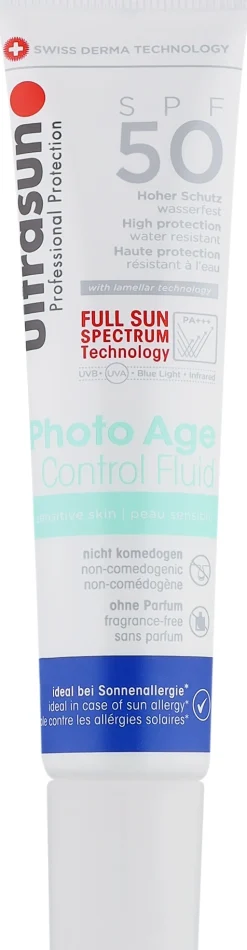 Anti-Aging Sonnenfluid fürs Gesicht SPF50