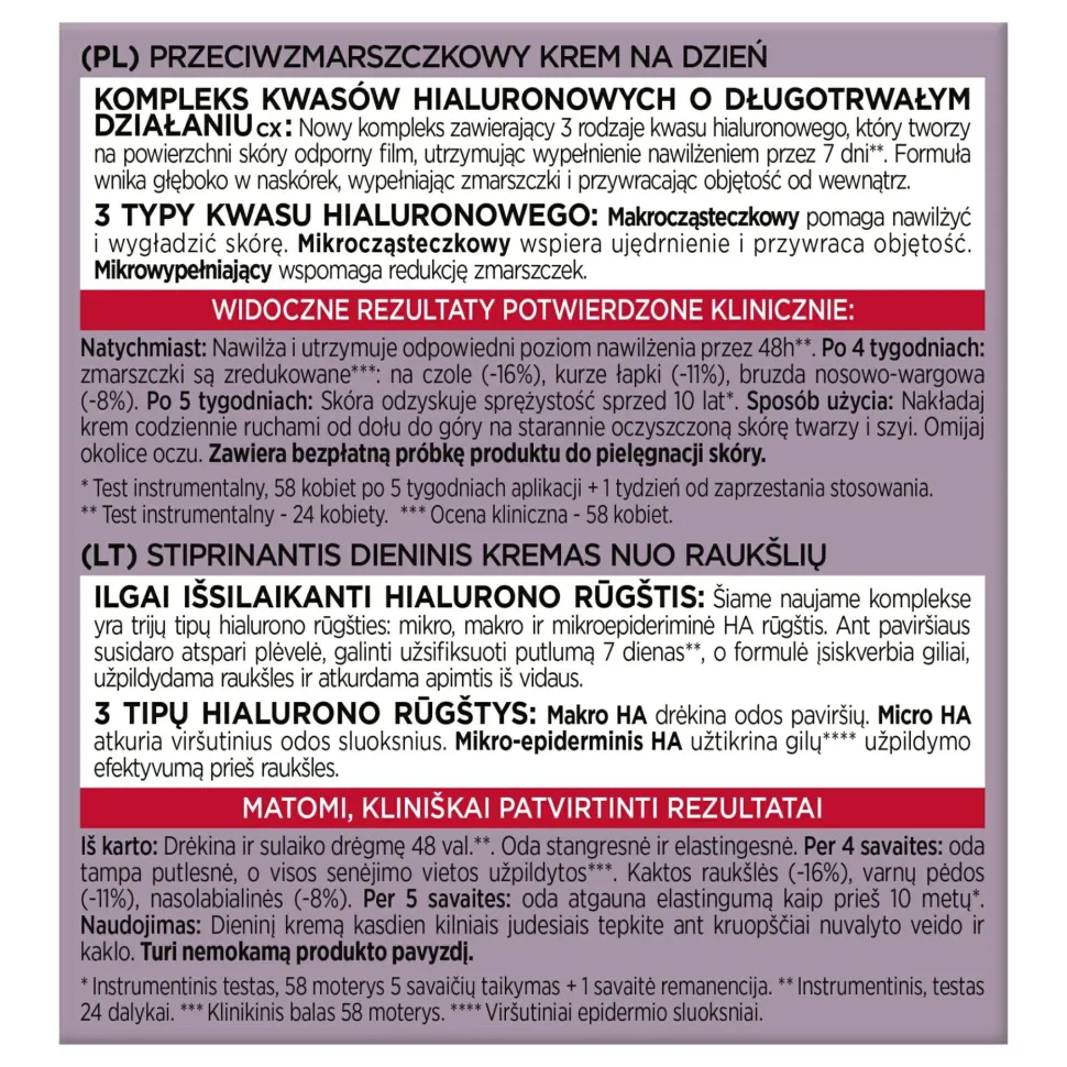 Anti-Aging Tagescreme mit Faltenauffüll-Effekt