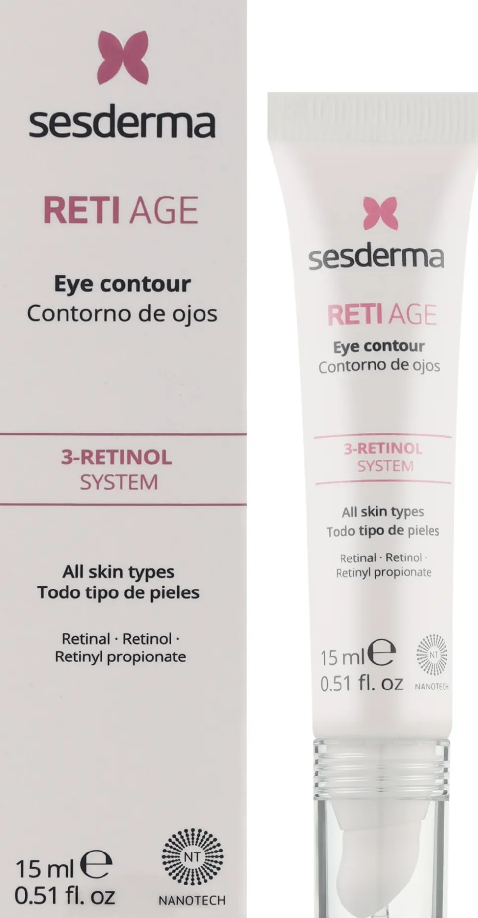 Anti-Aging-Gel für die Augenpartie mit drei Arten von Retinol