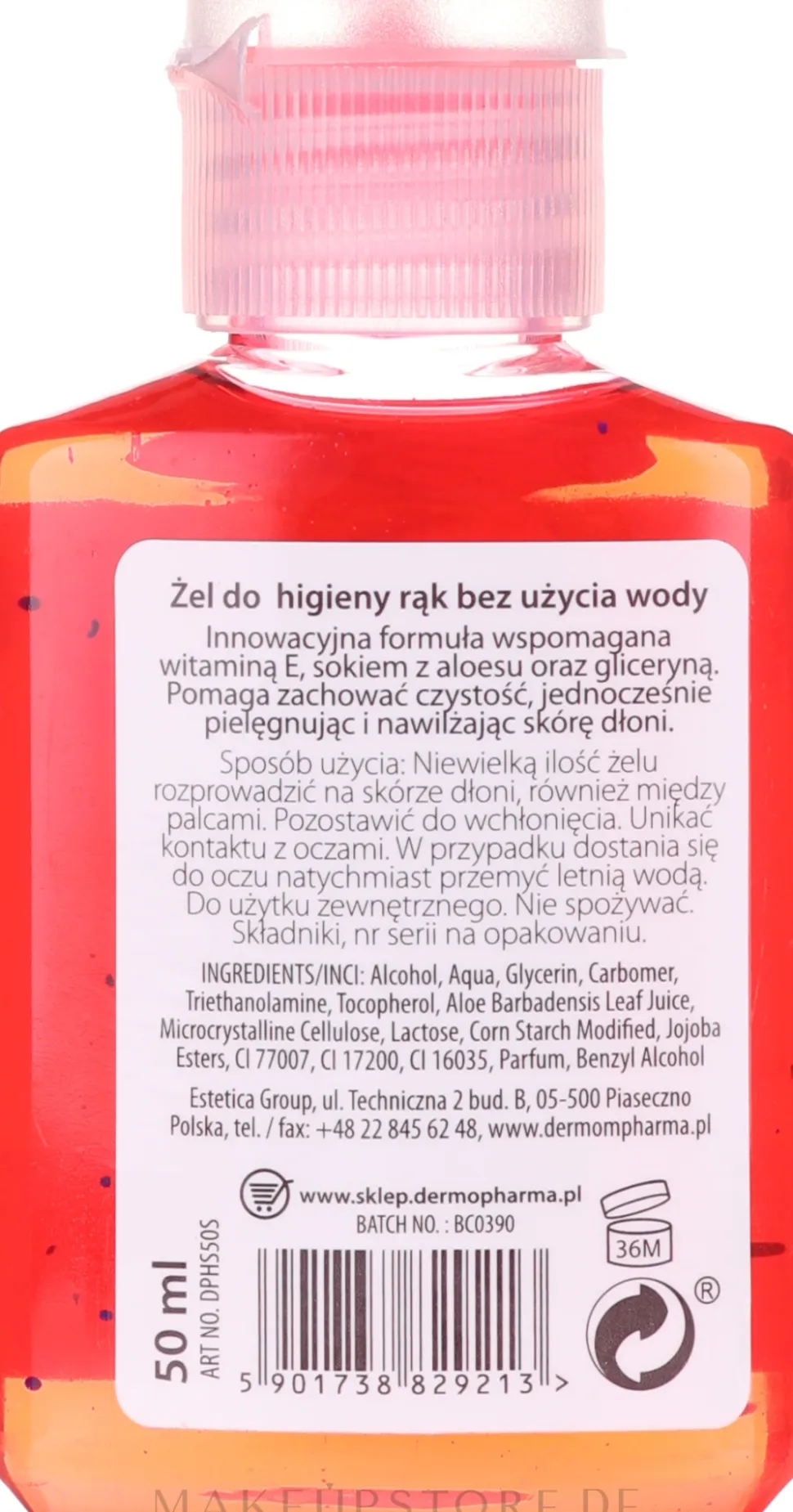 Antibakterielles Handgel Erdbeere