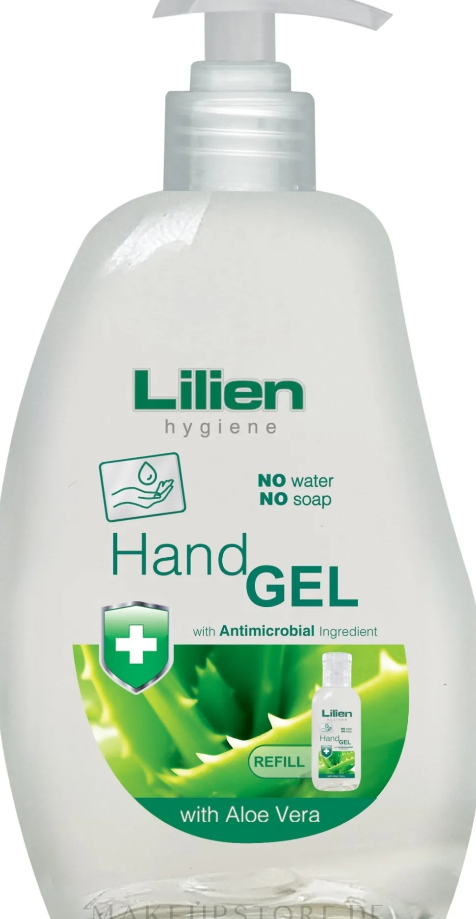 Antibakterielles Handgel mit Aloe Vera (mit Spender)