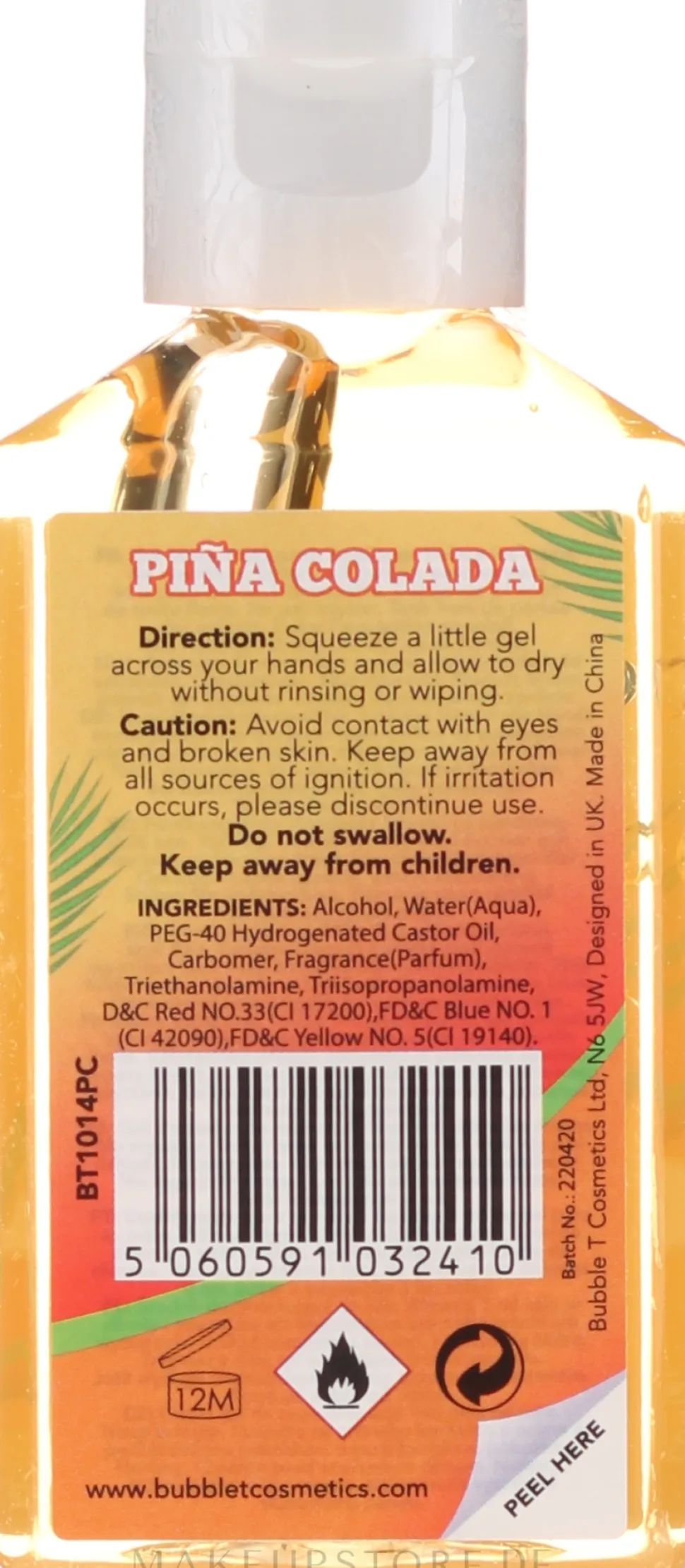 Antibakterielles Handgel Piña Colada