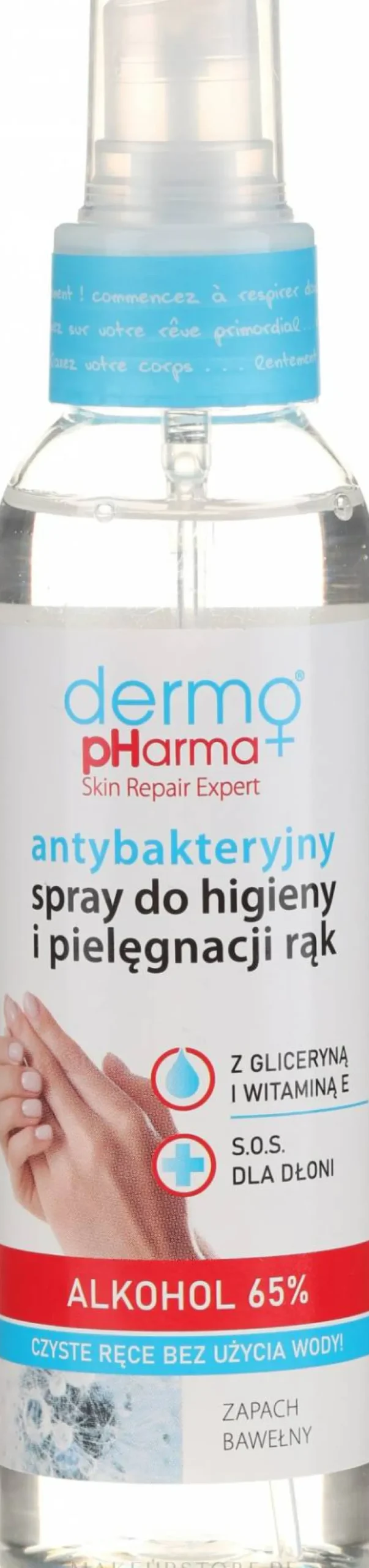 Antibakterielles Handspray mit Baumwollduft