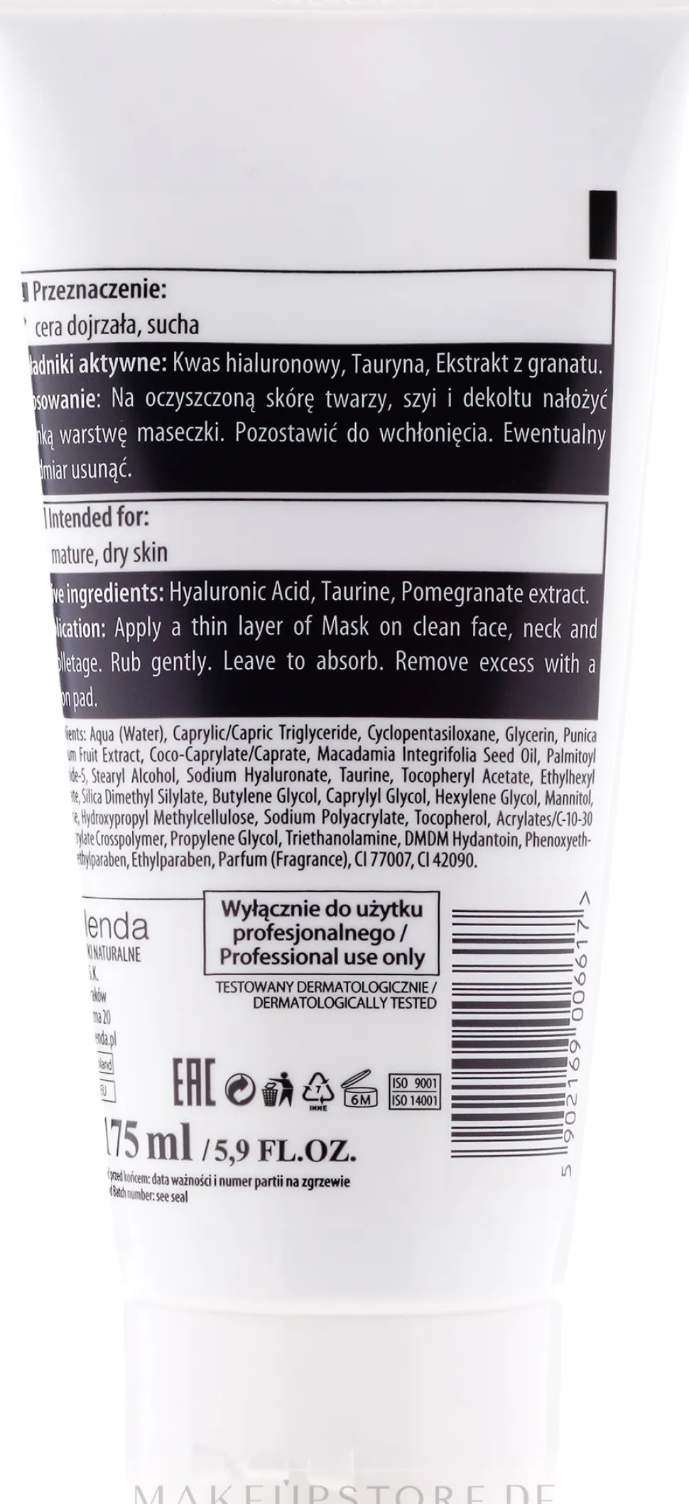 Anti-Falten Gesichtsmaske mit Hyaluronsäure