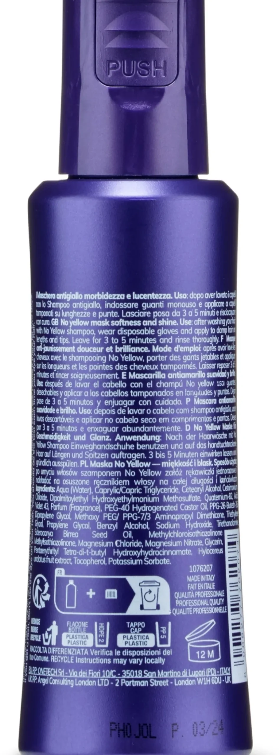 Anti-Gelb-Haarmaske