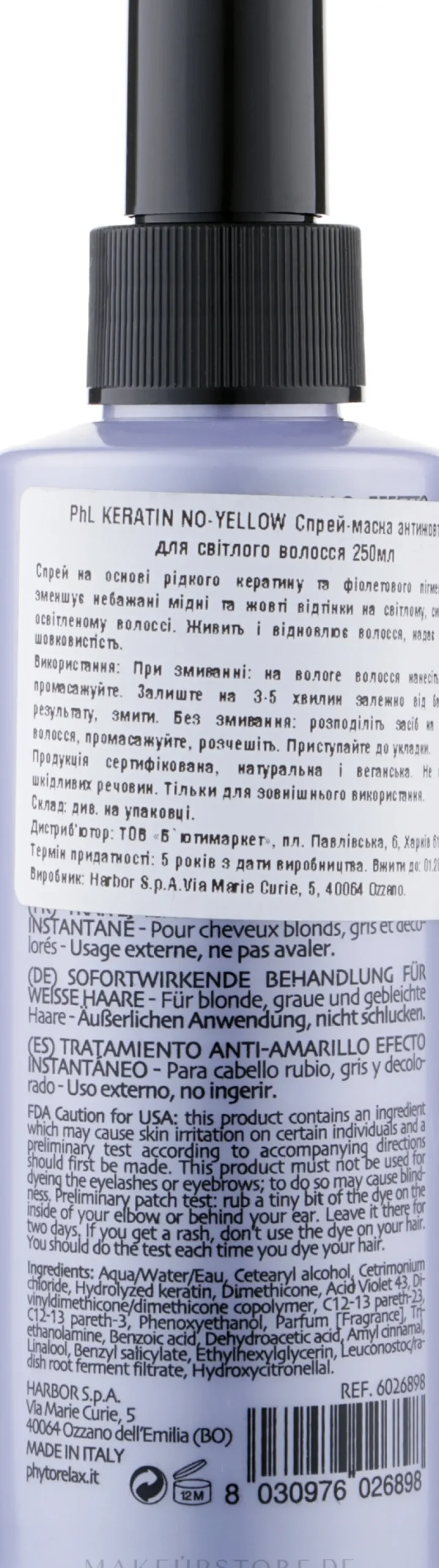 Anti-Gelbstich Spray-Maske für helles Haar