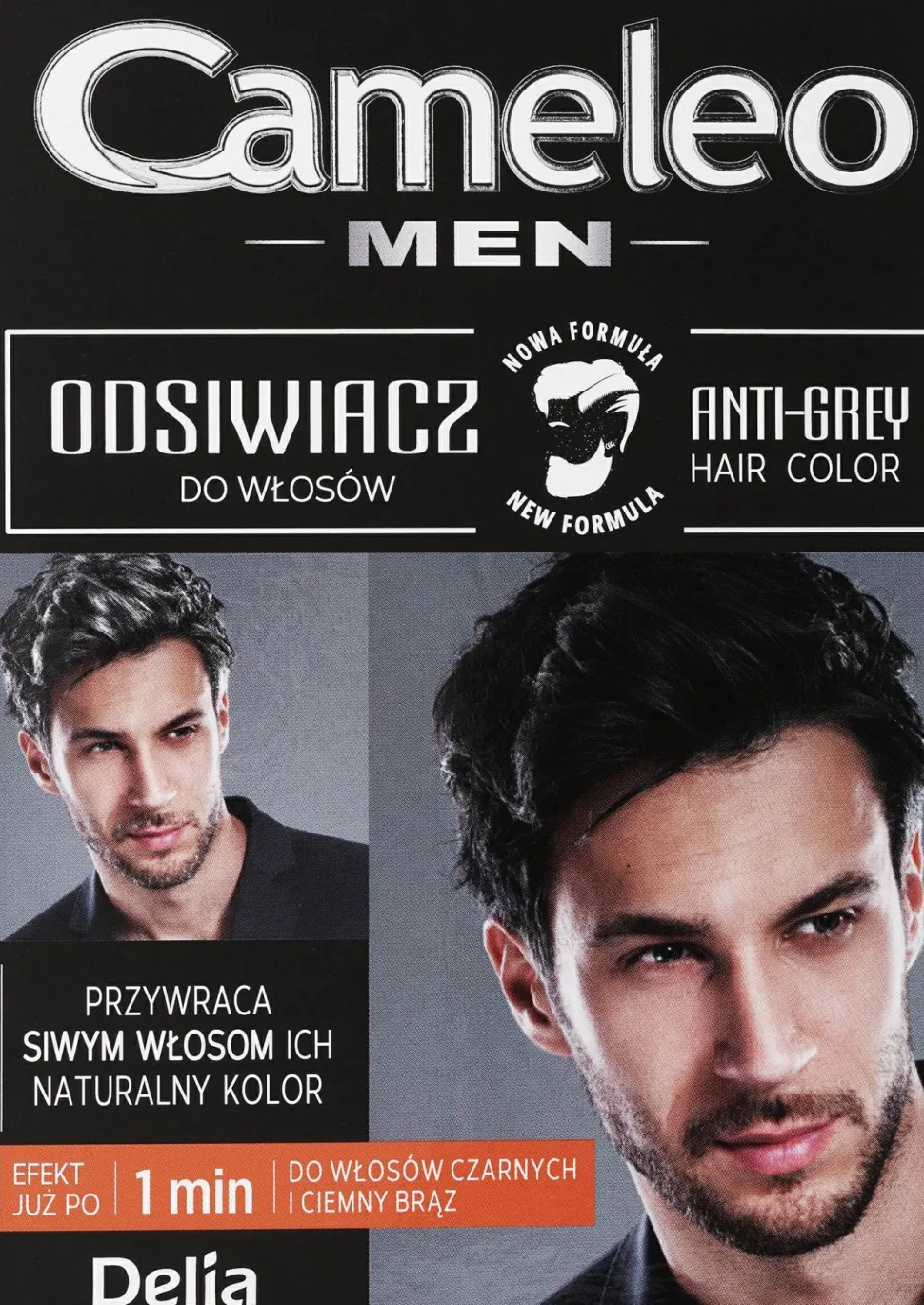 Anti-Grau Haarfarbe für Männer schwarz