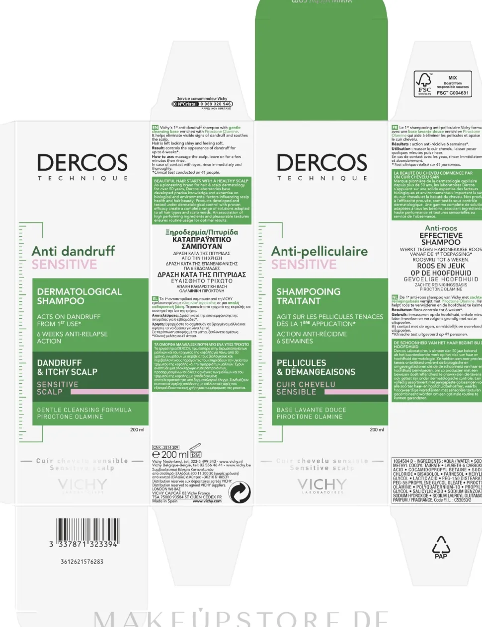 Anti-Schuppen Shampoo für empfindliche Kopfhaut