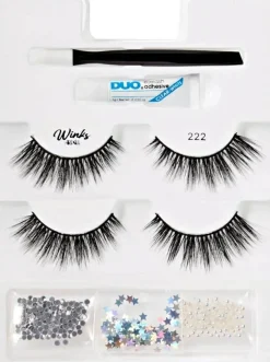 Ardell Dare To Dazzle Lash Kit 222 (lashes/4pc + clay/1g + appl/1pcs + acc)