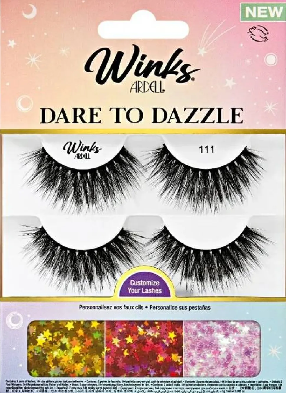 Ardell Dare To Dazzle Lash Kit 111 (lashes/4pc + clay/1g + appl/1pcs + acc)
