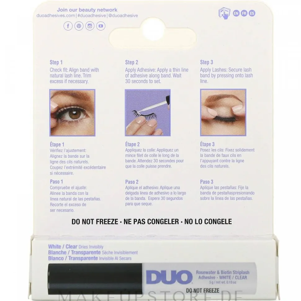 Ardell Duo Rosewater & Biotin Striplash Adhesive