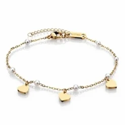 Armband aus chirurgischem Stahl, 14 Karat, BST1689