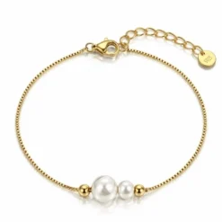 Armband aus Edelstahl, 14 Karat, BST1765