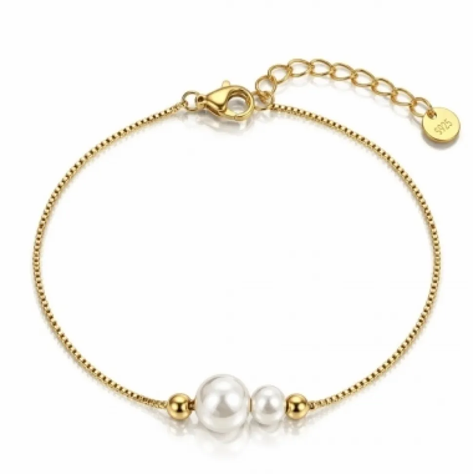 Armband aus Edelstahl, 14 Karat, BST1765