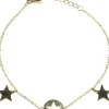Armband für Damen Drei Sterne golden