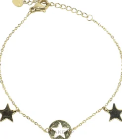 Armband für Damen Drei Sterne golden