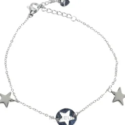 Armband für Damen Drei Sterne silbern