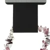 Armband mit Perlen, 6428, weiß-violett-transparent