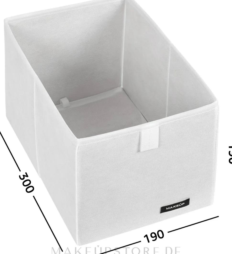 Aufbewahrungs-Organizer M weiß 30x19x19 cm Home