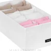 Aufbewahrungs-Organizer mit 12 Fächern weiß 30x15x10 cm Home