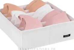 Aufbewahrungs-Organizer mit 6 Fächern weiß 30x30x10 cm Home