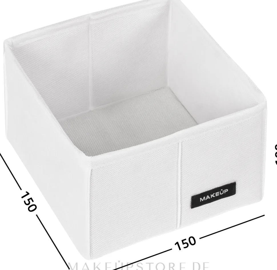 Aufbewahrungs-Organizer ohne Fächer weiß 15x15x10 cm Home