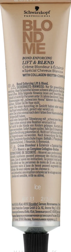 Aufhellende Blondiercreme mit Kollagen