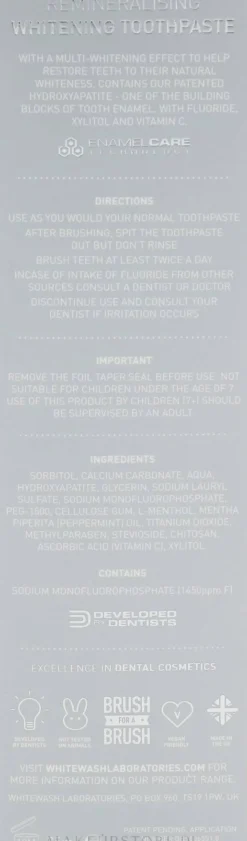 Aufhellende und remineralisierende Zahnpasta