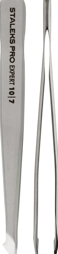 Augenbrauenpinzette, TE-10/7, abgeschrägt, scharf