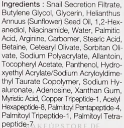 Augencreme mit Peptiden und Schneckenextrakt