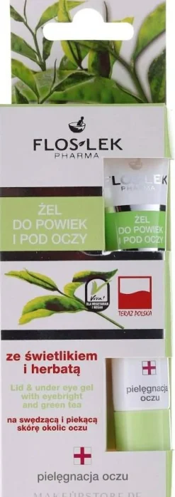 Augenkonturgel mit grünem Tee und Augentrost