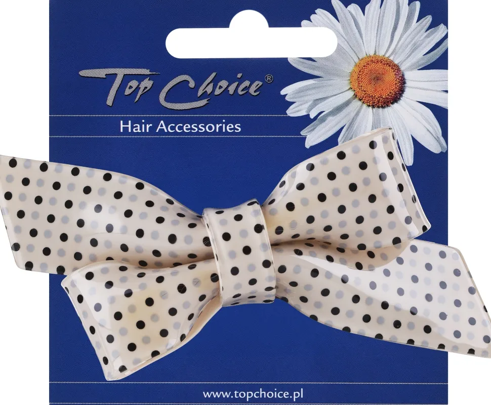 Automatische Haarspange Schleife beige