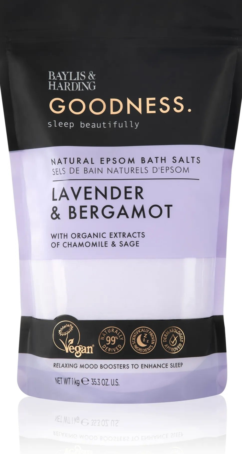 Badesalz mit Lavendel und Bergamotte