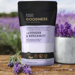 Badesalz mit Lavendel und Bergamotte