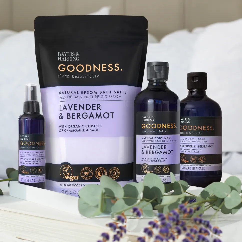 Badesalz mit Lavendel und Bergamotte