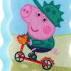 Badeschwamm für Kinder Peppa Pig Georg auf dem Fahrrad blau