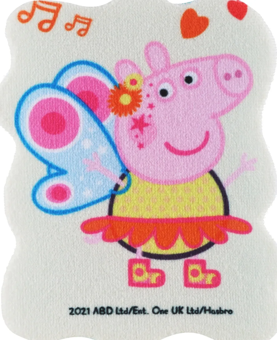 Badeschwamm für Kinder Peppa Pig Peppa-Schmetterling blau