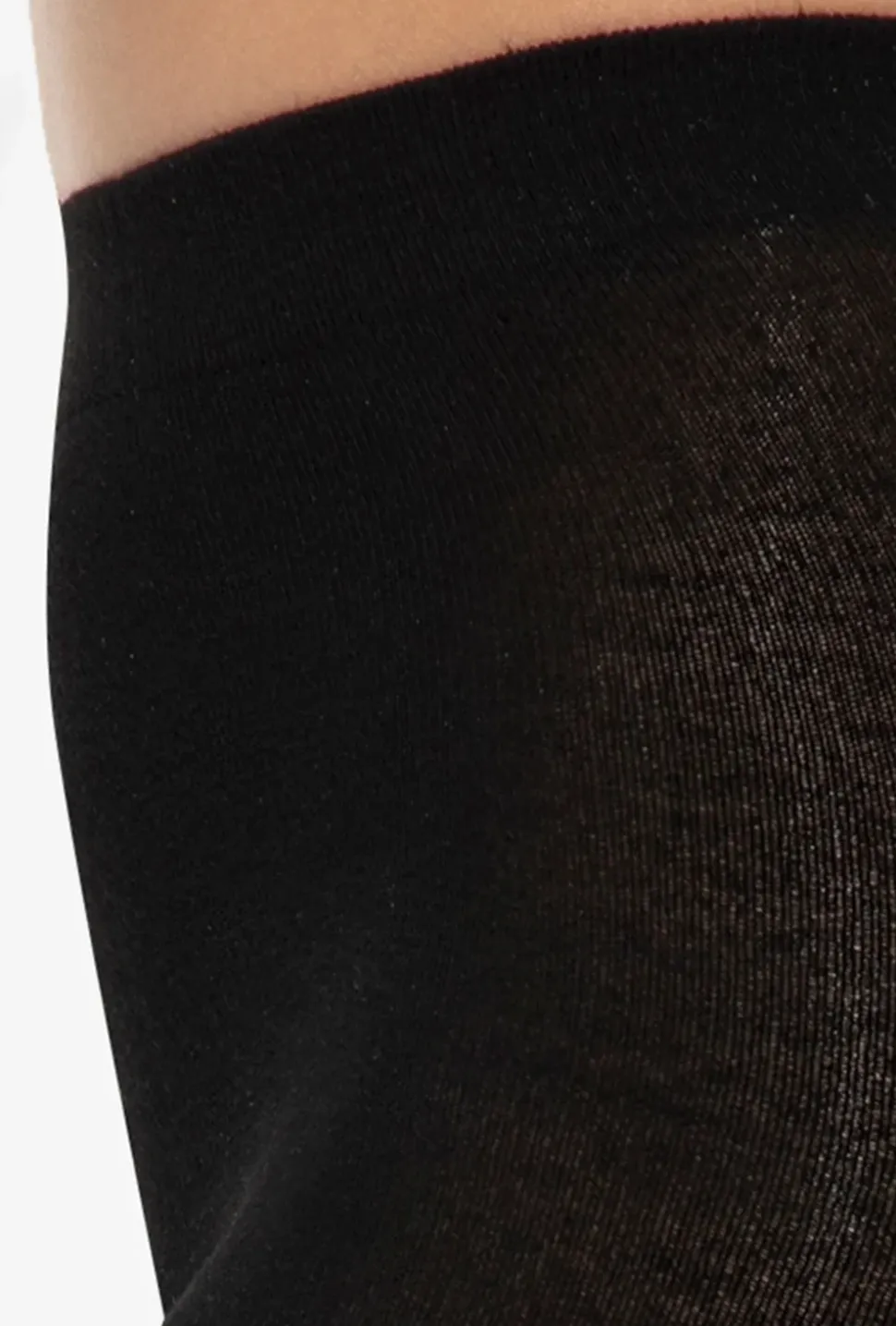 Baumwollstrumpfhose mit Wollanteil „Touch of Wool“, nero