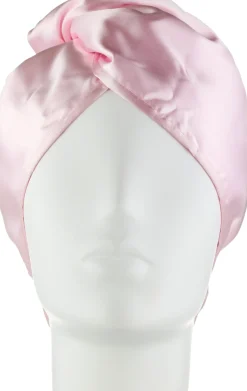 Beidseitig verwendbares Atlashandtuch für Haare, rosa
